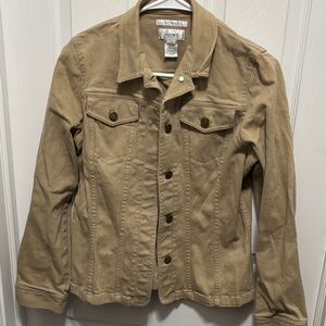 Jones New York Women's Tan Jean Jacket